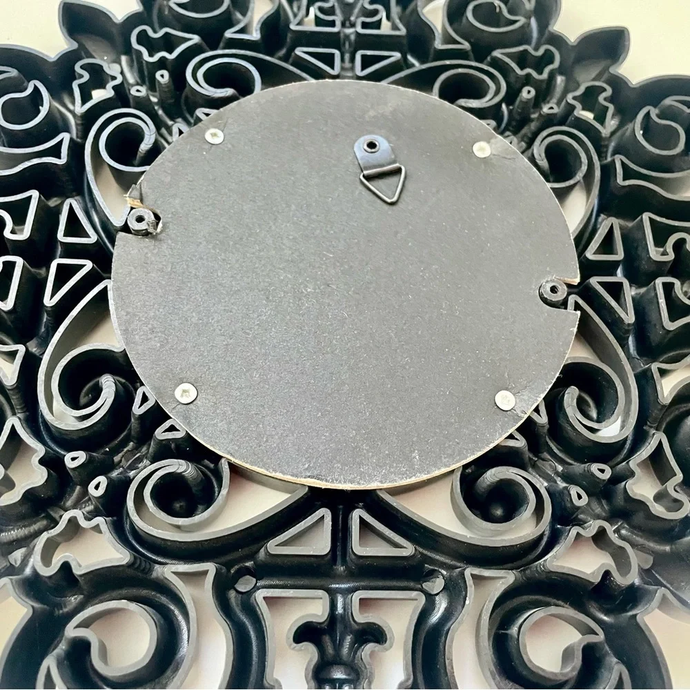 Plastic Black Bronze Vintage Look Set Of 3 Mirrors Very Light Weight Easy Hang